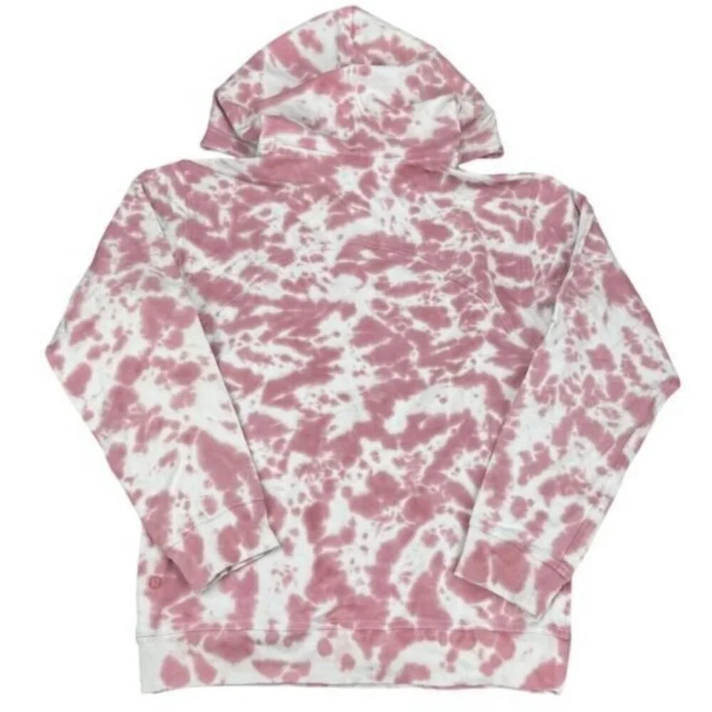 Lululemon All Yours Hoodie Tie Dye Fleece In Marmoleado Tie Dye Brier Rose 4